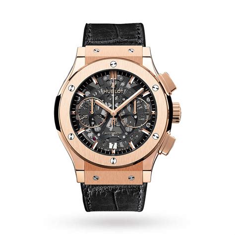 hublot classic fusion gold diamonds black chrono|hublot classic fusion original.